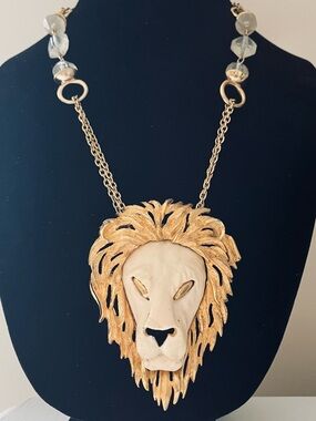 #261 Luca Razza Lion Head Necklace